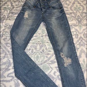 REFUGE skinny distressed jeans